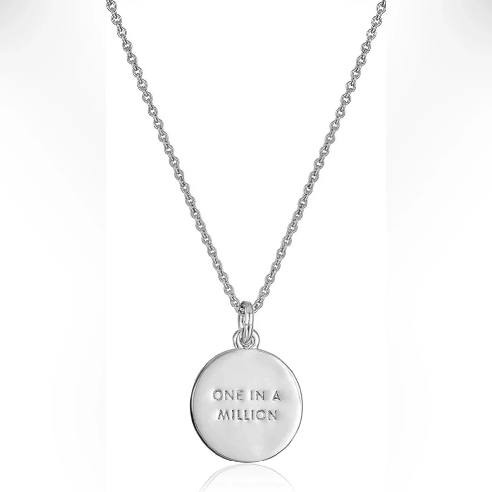 Kate Spade New York Initial Pendant Necklace C Silver